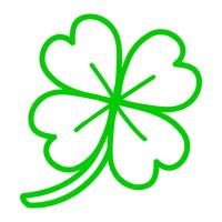 Lucky Irish Clover per il giorno di San Patrizio vettore