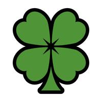 Lucky Irish Clover per il giorno di San Patrizio vettore