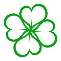 Lucky Irish Clover per il giorno di San Patrizio vettore