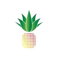 sfondo di illustrazione vettoriale logo ananas