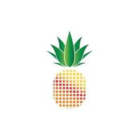 sfondo di illustrazione vettoriale logo ananas