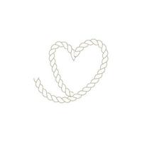 modello di illustrazione vettoriale icona corda d'amore