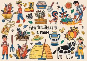 vettore di illustrazione vettoriale agricolo per banner
