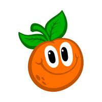 Illustrazione di frutta arancione vettore