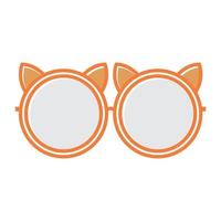 orecchio di gatto occhiali da sole logo simbolo icona vettore graphic design illustrazione