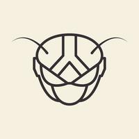 linee di libellula maschera logo simbolo icona vettore grafico illustrazione