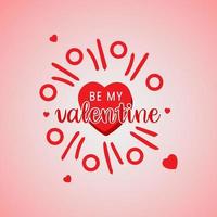 distintivo amore di felice giorno di San Valentino vettore gratuito e png