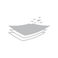 carta impilata doc dati tech logo simbolo icona grafica vettoriale illustrazione idea creativa