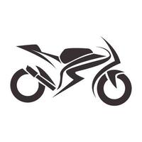 design semplice dell'illustrazione dell'icona del vettore del logo vintage del motociclo