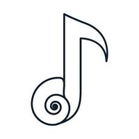 disegno dell'illustrazione dell'icona del vettore del logo della musica della lumaca