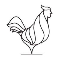 linee moderne forma gallo logo vettore simbolo icona design grafico illustrazione