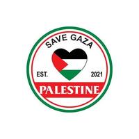 salva il logo della palestina, vettore di gaza gratuito