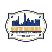 logo vettoriale del grattacielo della Carolina del Sud