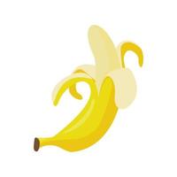 frutta banana fumetto illustrazione vettoriale oggetto isolato