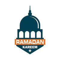 vettore ramadan kareem, logo musulmano