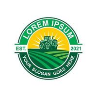 logo della fattoria, vettore del logo dell'agricoltura