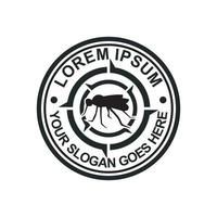 logo di controllo dei parassiti, logo insetticida vettore