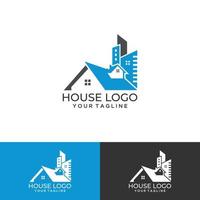 logo della casa di costruzione vettore