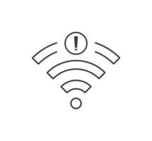 nessuna icona della connessione Wi-Fi, nessuna icona della connessione Wi-Fi vettore