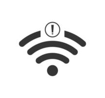 nessuna icona della connessione Wi-Fi, nessuna icona della connessione Wi-Fi vettore