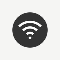 segnale wifi icona segno vettore colore nero