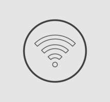 segnale wifi icona segno vettore colore nero