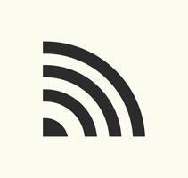 segnale wifi icona segno vettore colore nero
