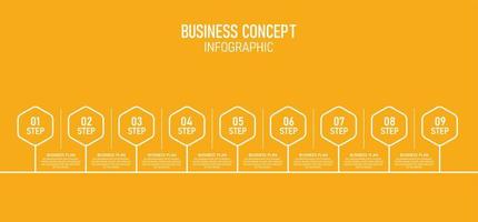 modello di etichetta infografica vettoriale con opzioni di icone o passaggi infografica per presentazioni di idee imprenditoriali può essere utilizzato per grafica informativa, presentazioni, siti Web, banner, supporti di stampa.