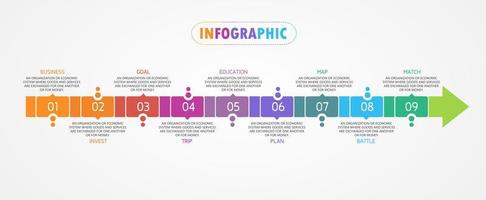 modello di etichetta infografica vettoriale con opzioni di icone o passaggi infografica per presentazioni di idee imprenditoriali può essere utilizzato per grafica informativa, presentazioni, siti Web, banner, supporti di stampa.