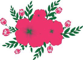 bellissimi fiori rosa. rose disegnate a mano, felce. design per inviti, matrimoni o biglietti di auguri. illustrazione vettoriale