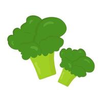 i cavoli broccoli sono un ortaggio. cibo salutare. vettore. nello stile del disegno a mano. vettore