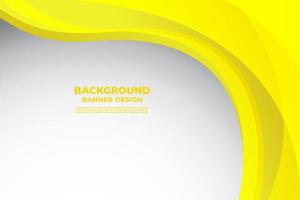 design elegante modello banner sfondo giallo per volantino, presentazione aziendale, design di poster aziendali, promozione delle vendite e pubblicità vettore
