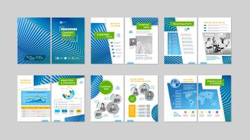 Brochure design creativo vettore