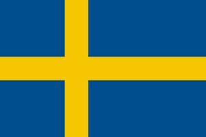 icona vettore bandiera svedese. la bandiera della svezia.