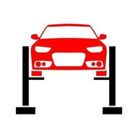 icona piana di manutenzione del servizio auto vettore