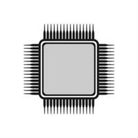 icona del chip, icona del microchip. vettore