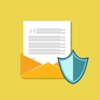 protezione della posta elettronica. comunicazione sicura. antivirus di posta elettronica vettore