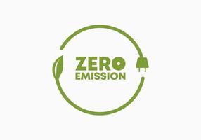 zero emissioni per industria, eco, medicina, inquinamento, automobile. vettore