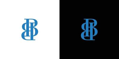 design moderno ed elegante del logo delle iniziali bb vettore