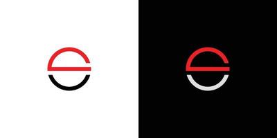 design semplice e moderno del logo della lettera iniziale s 1 vettore