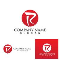 r lettera logo design vettoriale