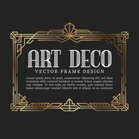 Stile vintage art deco del telaio. illustrazione vettoriale