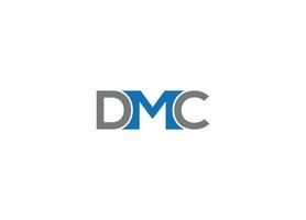 dmc moderno logo design modello icona vettoriale con sfondo bianco