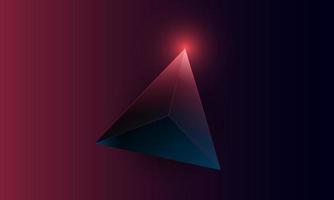 modello astratto di forma triangoli poligono viola scuro su sfondo. illustrazione disegno vettoriale concetto di tecnologia digitale.