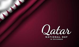 disegno di sfondo della giornata nazionale del qatar. vettore