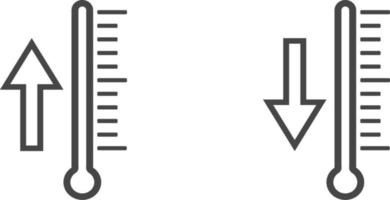 Termometro di temperatura icone simbolo logo clip art vettore