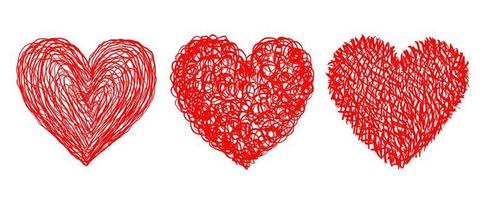 icone di vettore del cuore in mano lo stile di disegno. per San Valentino.