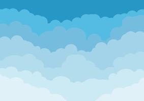 cielo e nuvola sfondo design elegante illustrazione vettoriale. vettore