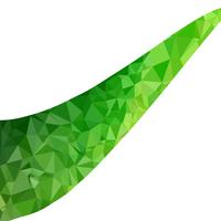 Sfondo verde mosaico poligonale, modelli di design creativo vettore