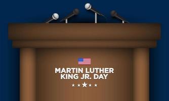 Martin Luther King jr. sfondo del giorno. vettore